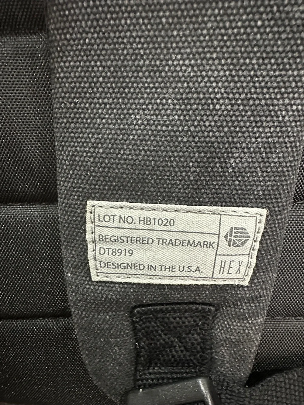 Hex charcoal backpack